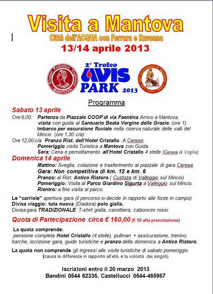 C Mantova 2° trofeo AVIS park