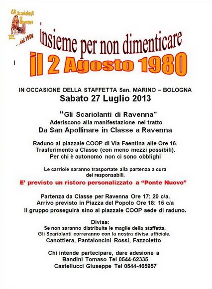 I Staffetta Classe-Ravenna