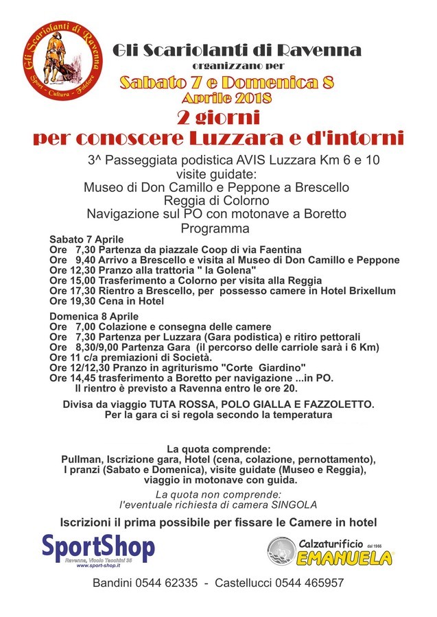 Due giorni per Luzzara e dintorni
