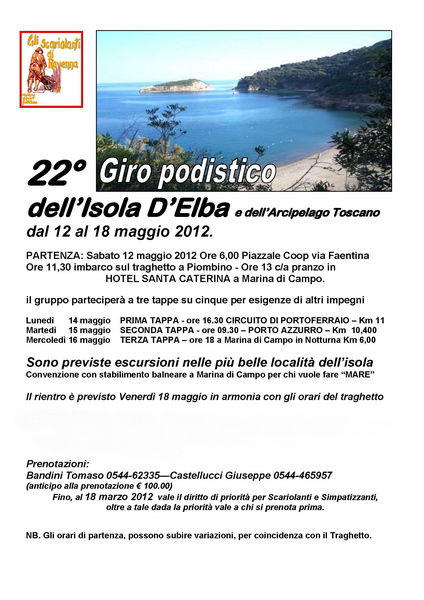 E Giro podistico Isola d'Elba